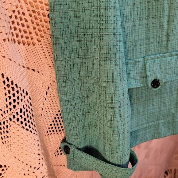 Perceptions new york size 10 jacket blazer. Color is green close to teal - Picture 2 of 12
